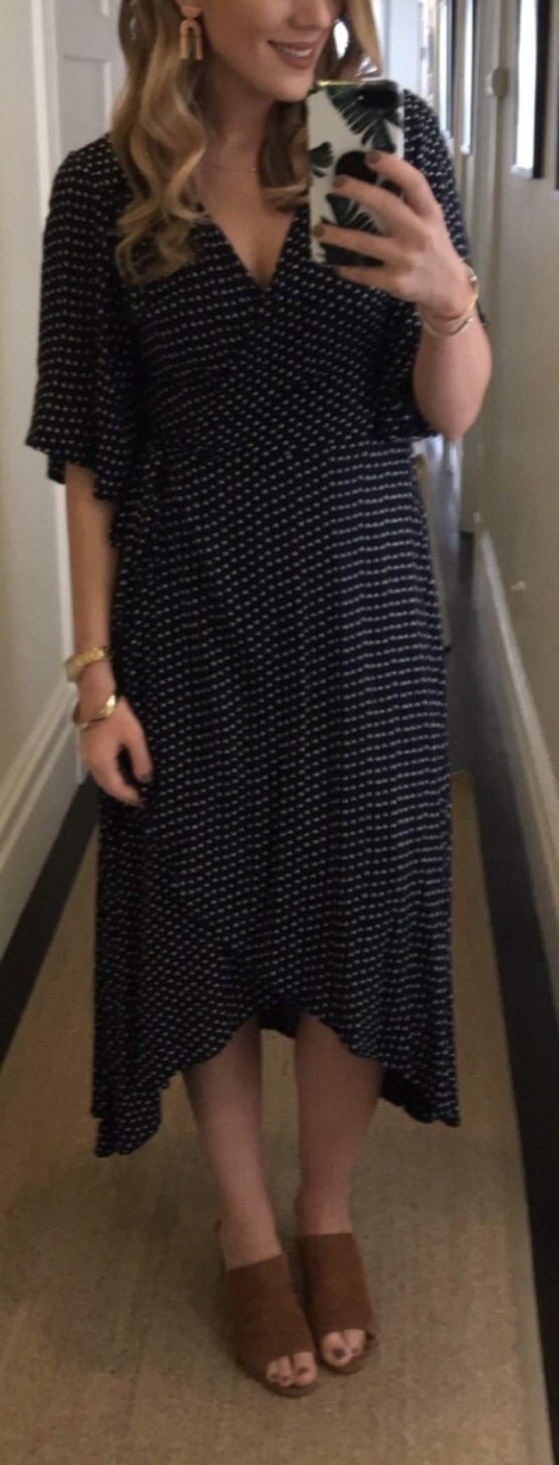 bobeau orna wrap dress