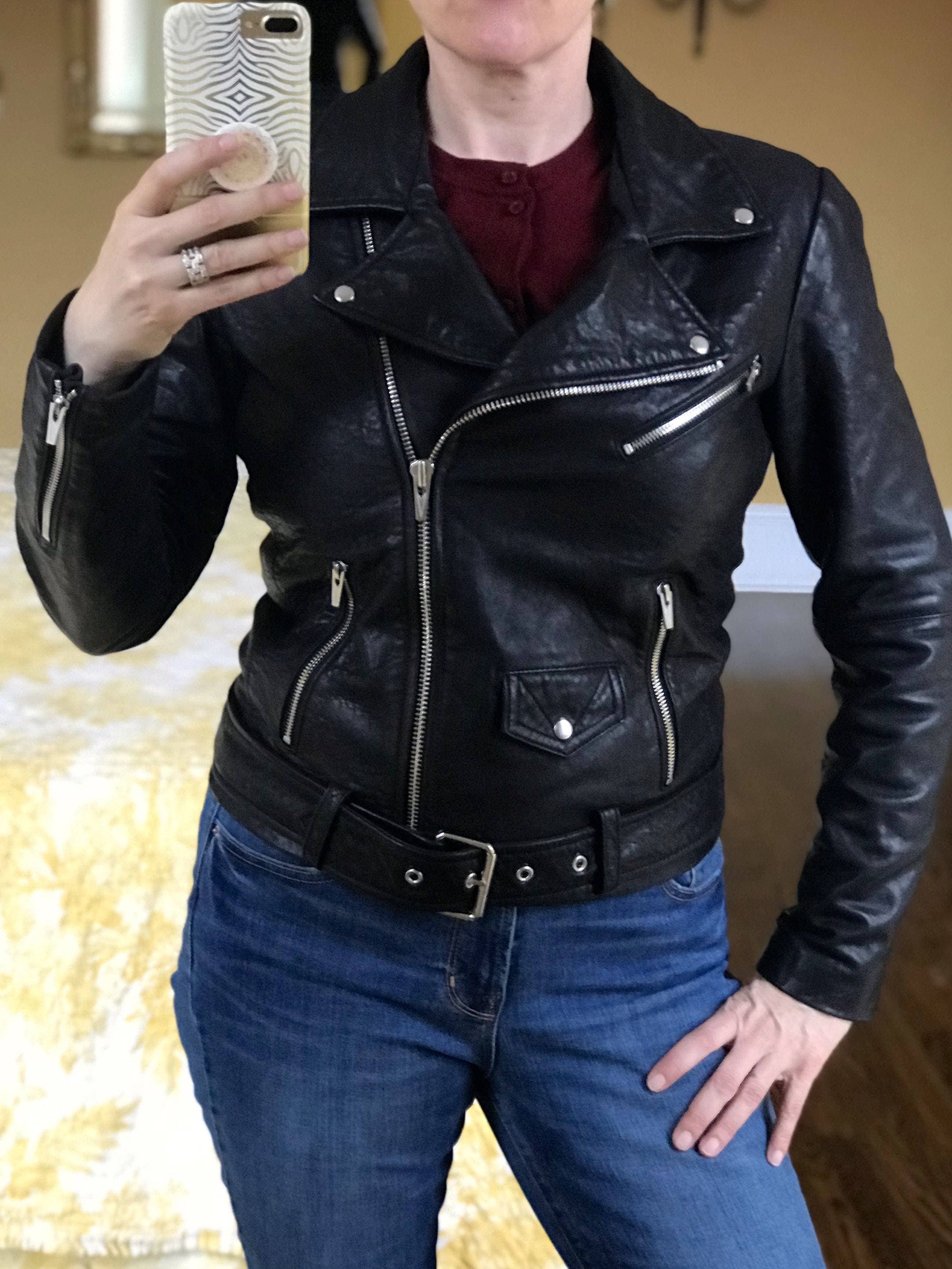 Black Jayne Classic Moto Jacket By Veda For 180 The Runway