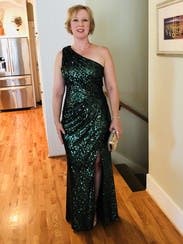 Green Constellation Gown by Badgley Mischka for $100 | Rent the Runway