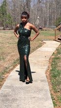 Green Constellation Gown by Badgley Mischka for $100 | Rent the Runway