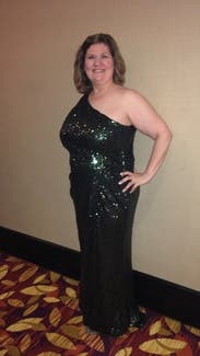 Green Constellation Gown by Badgley Mischka for $100 | Rent the Runway