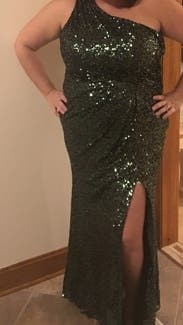 Green Constellation Gown by Badgley Mischka for $90 - $130 | Rent the Runway